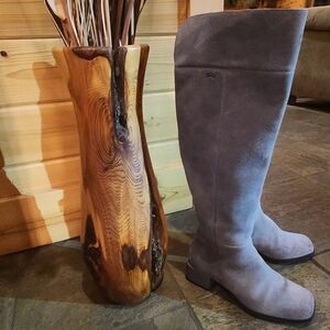 Camper Gray Heeled Boots
